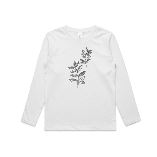 Monotone Leaves L/S Tee for Tots Thumbnail